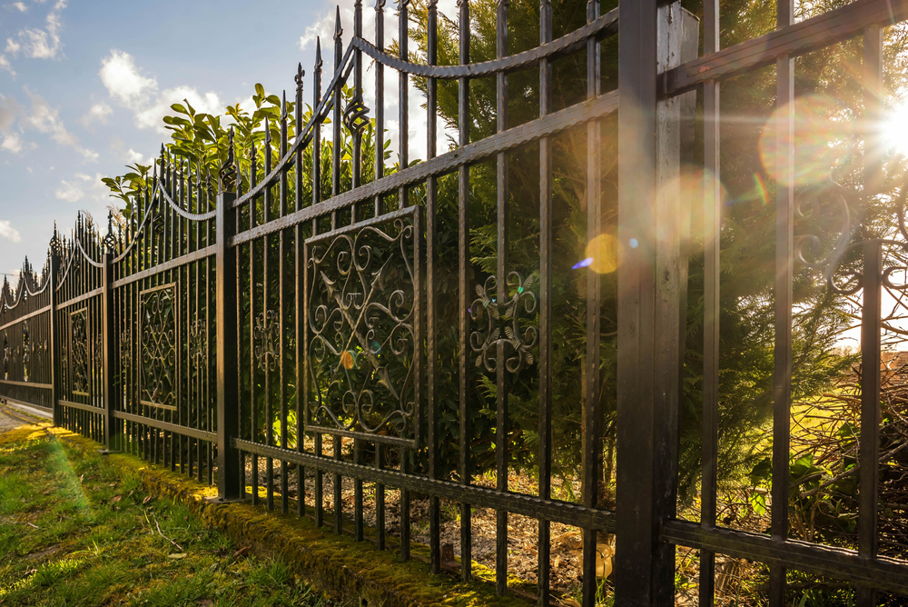 Wrought,Iron,Fence.,Metal,Fence